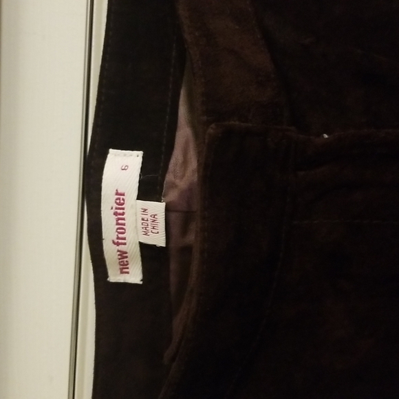 Chocolate suede leather pants - Picture 5 of 10